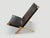 Andrianna Shamaris Minimalist Folding Leather Chair For Sale - Image 9 of 18