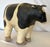 Black Vintage Artisan Crafted Folk Art Canvas Stuffed and Painted Cow Soft Sculpture For Sale - Image 8 of 12