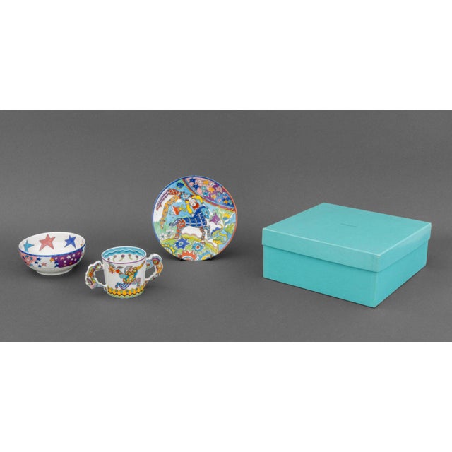 Three Gene Moore for Tiffany & Company Porcelain "Fantasy" Children's Tableware Service Set For Sale - Image 18 of 18