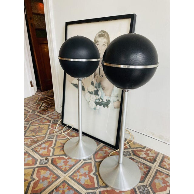 Black Audiorama Model 4000 Audio Speakers from Grundig, Set of 2 For Sale - Image 8 of 8