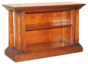 Hardwood Open Pillared Dwarf Library Bookcase from Harrods Kennedy London