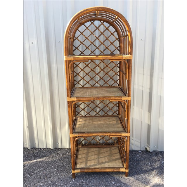 Rattan & Wicker Boho Chic Shelf Unit Chairish