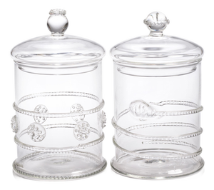 Juliet 2-Piece Assorted Set Lidded Glass Jars