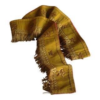 French Metallic Trim and Stars Alter Ornement 19 Century For Sale