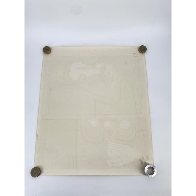 Le Corbusier, Abstract Portrait L-C 40 43 60, Color Lithograph, 1960s For Sale - Image 14 of 15