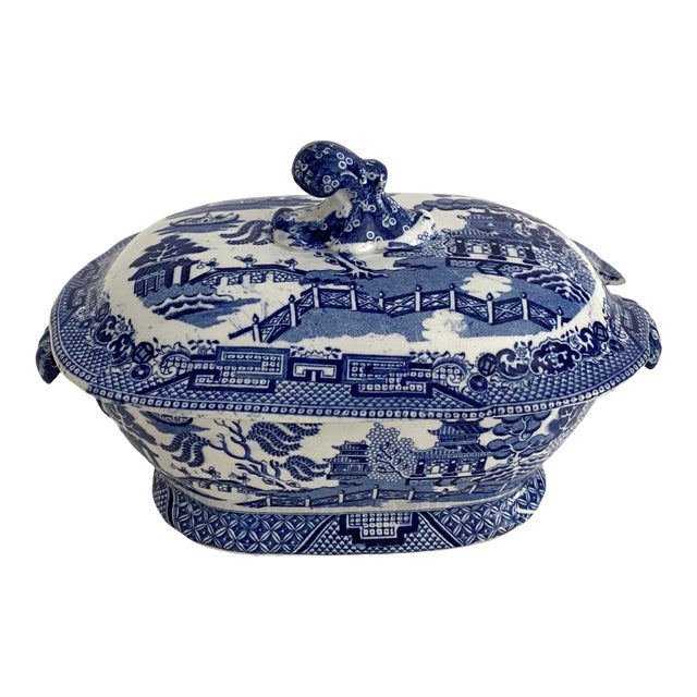 Small English Willow Tureen Chairish