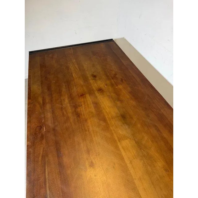 Contemporary Vintage Industrial Dining Table For Sale - Image 3 of 4