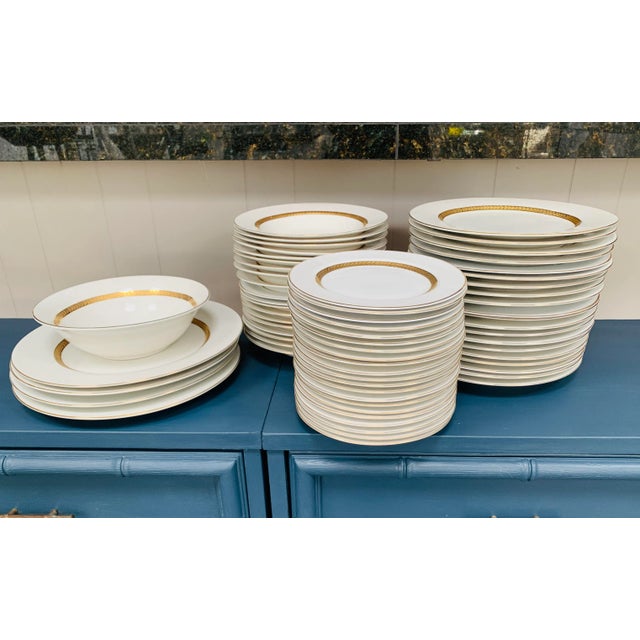 Traditional Retroneu Imperial Gold 22k Dinner Set - 65 Pieces For Sale - Image 3 of 9