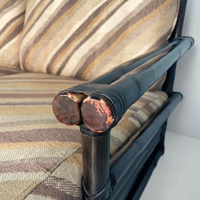 American Modern Sofa by Lyda Levi for McGuire Company, 1970s For Sale - Image 11 of 18