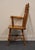 Late 20th Century Ethan Allen Heirloom Nutmeg Maple Colonial Early American Arrow Back Dining Arm Chair 10-6060a For Sale - Image 5 of 11