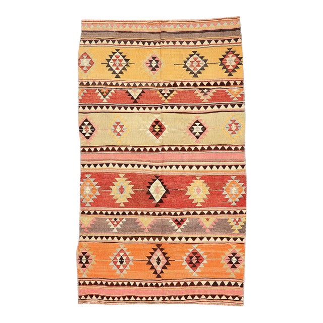 Vintage Turkish Kilim Rug For Sale
