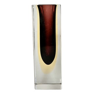 Murano Sommerso Glass Vase by Alessandro Mandruzzato, Italy, 1960s For Sale
