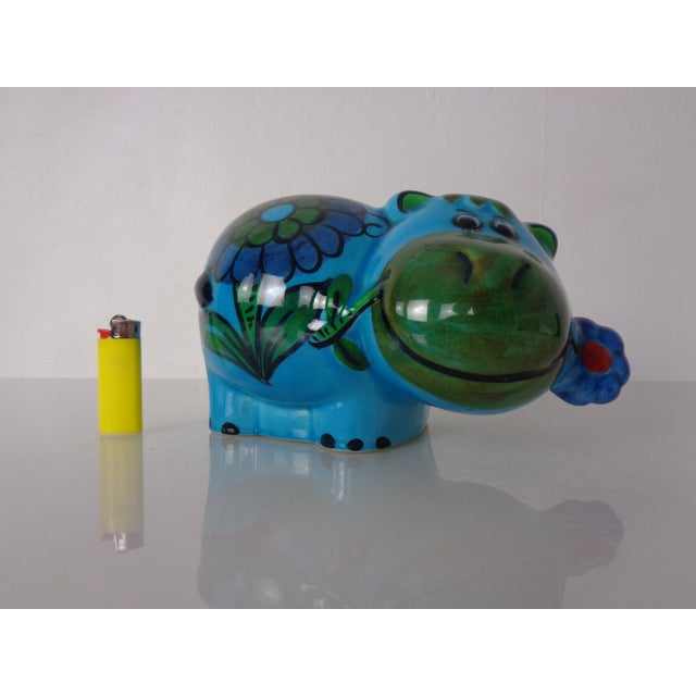 Ceramic Hippo Piggy Bank, Italy, 1970s For Sale - Image 4 of 16