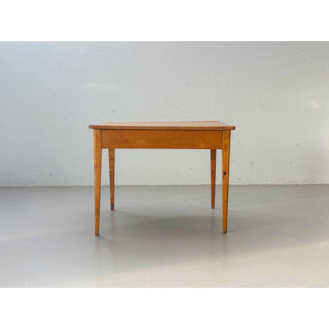 Brown Biedermeier Table in Cherry Wood with Drawer, 1800s For Sale - Image 8 of 18