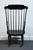 Wood Ethan Allen Hand Decorated Black Hitchcock Style Boston Rocker 14-9703 - 609 Finish For Sale - Image 7 of 10
