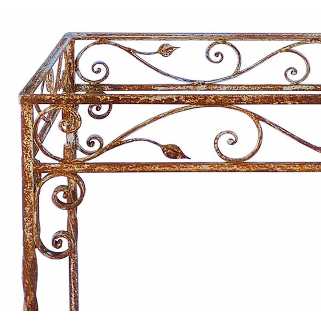 Mid 20th Century Garden Table Wrought Iron For Sale - Image 5 of 7