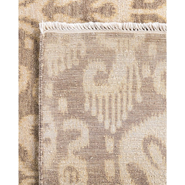 2010s Ikat, One-of-a-Kind Hand-Knotted Area Rug - Gray, 8' 2" x 10' 2" For Sale - Image 5 of 8