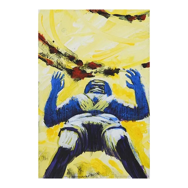 Small Jack Gaughan Science Fiction Cover Art Painting For Sale