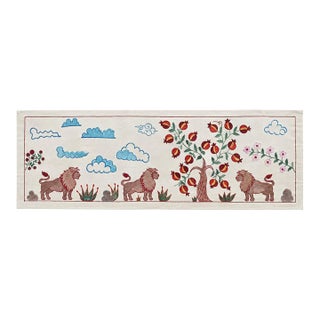 Lion Suzani Wall Hanging, Pomegranate Tree For Sale