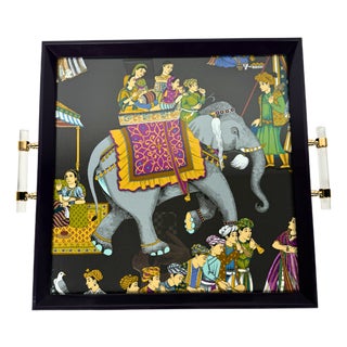 Custom Tray Manuel Canovas Indian Celebration For Sale