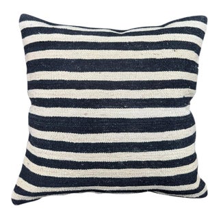 Turkish Hemp Pillow Cushion Natural Beige Black Pillow Cushion Cover 24x24 For Sale