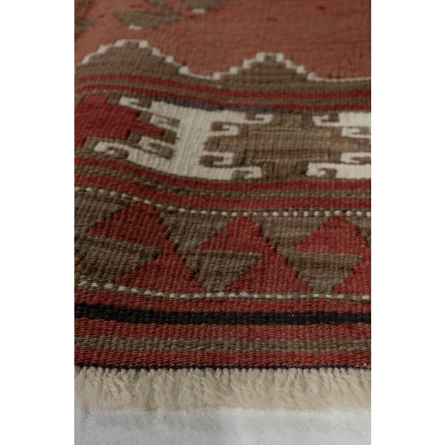 Vintage Circa 1940 Turkish Flat Weave Kilim Rug 3ft 8in X 5ft 7in For Sale In New York - Image 6 of 8