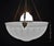 1930s Vintage Art Deco Bronze and Moonstone Glass Rams Head Pendant Light, 1930s For Sale - Image 5 of 18