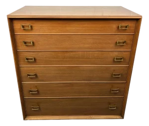 Vintage Mid-Century Modern Highboy Dresser by Paul Frankl for John Stuart Inc.
