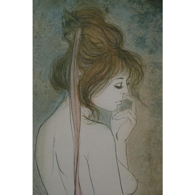 Bernard Charoy (1931-2024) Dominique with a Ribbon, 1975 Original color lithograph Signed in ballpoint pen Marked as...