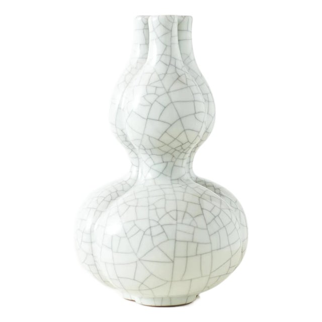 Ge Glazed Triple-Spout Double-Gourd Vase For Sale