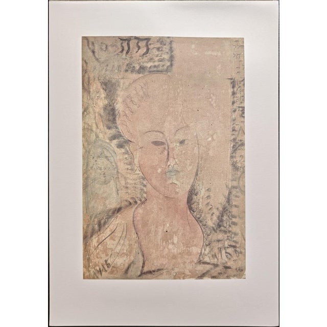 A. Modigliani, Ritratto di Donna / Portrait of a Woman, Lithograph For Sale - Image 7 of 7