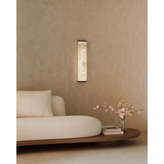 Not Yet Made - Made To Order Ad Geo Wall Lamp by United Alabaster For Sale - Image 5 of 6
