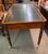 A great scale 6 drawer English Partner writing table in restored condition with very nicely done leather top orig castors