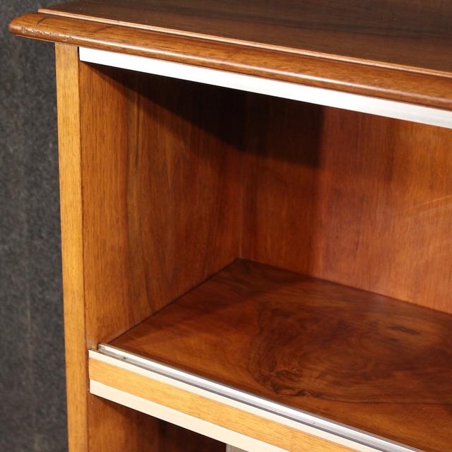 Brown Vintage Italian Bookcase, 1960s For Sale - Image 8 of 14