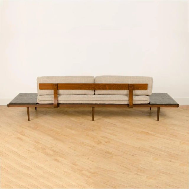 Mid-Century Modern Mid-Century Modern Walnut Sofa C 1950s For Sale - Image 3 of 13