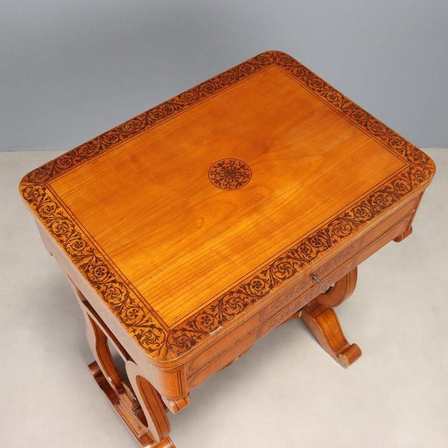 Charles X Worktable in Cherry For Sale - Image 11 of 13