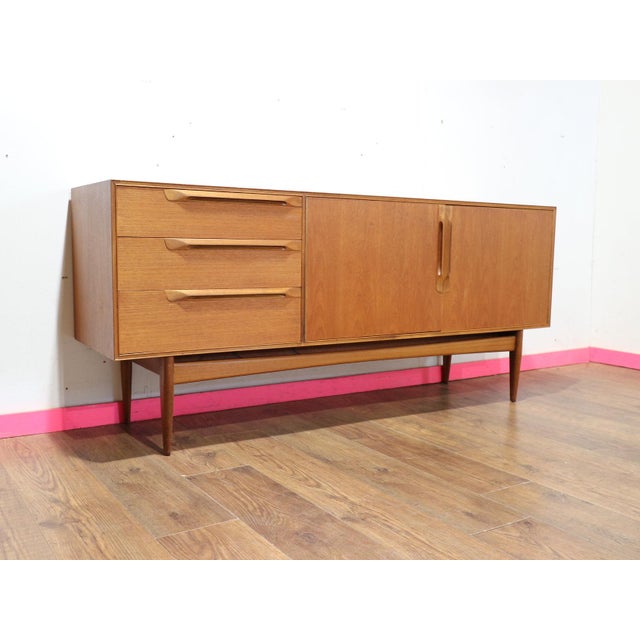 1960s Mid Century Modern VIntage Teak Sideboard Credenza by McIntosh For Sale - Image 14 of 15