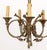 Late 20th Century Louis XVI Style Brass Five-Branch Chandelier For Sale - Image 5 of 9