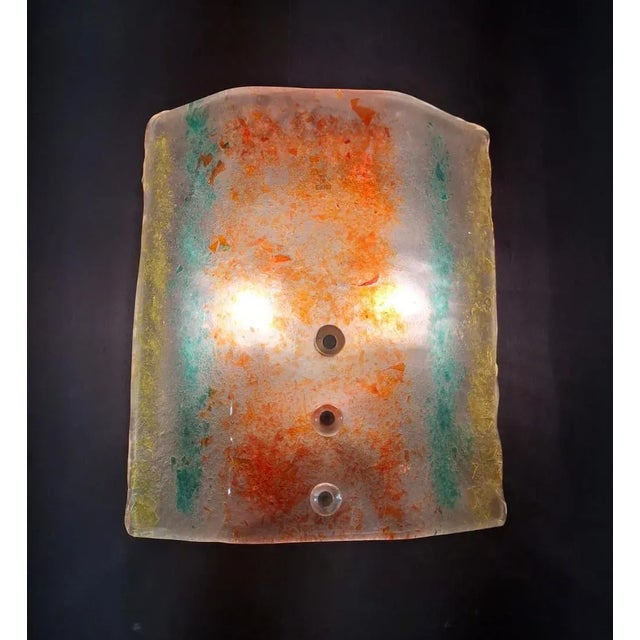 1960s Multicolored Murano Sconce For Sale - Image 9 of 10