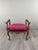 Red 19th Century Louis XV Chair and Ottoman Set, 1890s, Set of 2 For Sale - Image 8 of 12