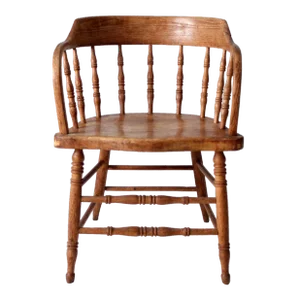 Antique Rustic Captain's Chair