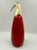 Mid-Century Boc Co. Candy Apple Red Enameled Seltzer Bottle For Sale - Image 4 of 5
