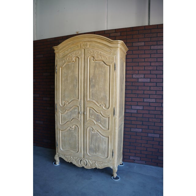 1990s French Country Henredon Cream Armoire Chairish