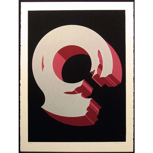 Jim Boutwell Untitled Signed & Numbered Serigraph Abstract Art Print For Sale - Image 4 of 4