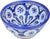 Mid 20th Century Handmade Moroccan Ceramic Bowl With Blue Hues For Sale In New York - Image 6 of 9