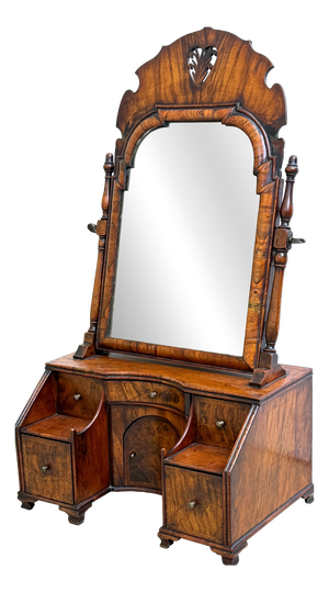Georgian Walnut Dressing Table Mirror, 1720