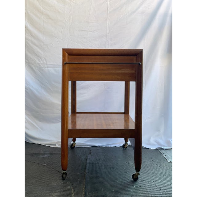 Mid-Century Modern English Metamorphic Drinks Cart or Trolley, Convertible to Occasional Table For Sale - Image 3 of 5