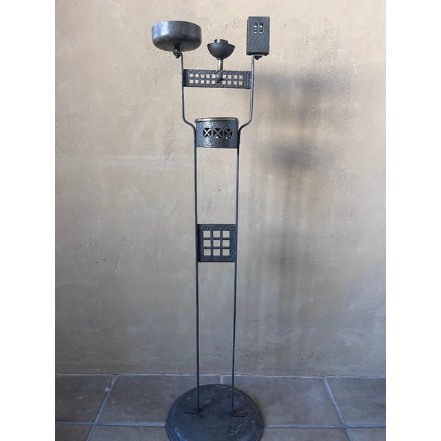 Arts and Crafts German Wrought-Iron Smoking Stand, 1916 For Sale - Image 4 of 10