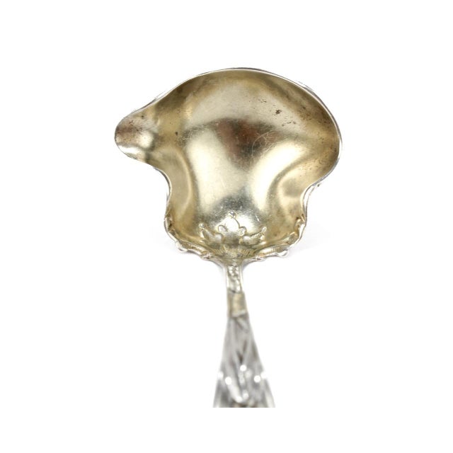 Antique Baker Manchester Daffodils Sterling Silver Sauce Ladle For Sale In Philadelphia - Image 6 of 10