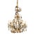 Late 20th Century French Louis XV Style 12-Light Crystal & Brass Chandelier For Sale